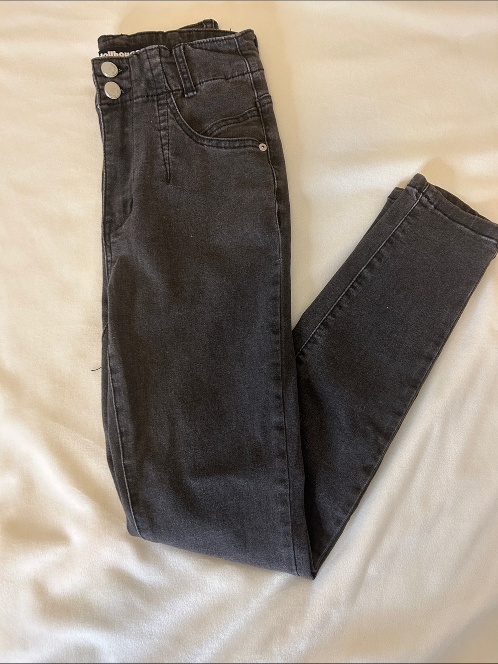 High-Rise Black Women’s Skinny Jeans